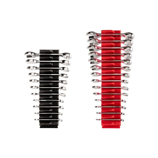 Stubby Combination Wrench Set with Modular Wrench Organizer, 25-Piece (1/4 - 3/4 in., 6 - 19 mm)